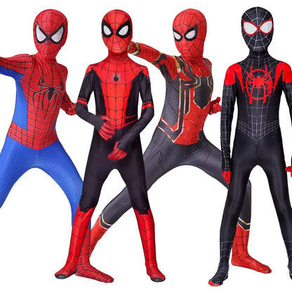 Superhero Spiderman Cosplay Costume Iron Man Black Panther Zentai Jumpsuit Bodysuit Halloween Party Costumes Good Quality