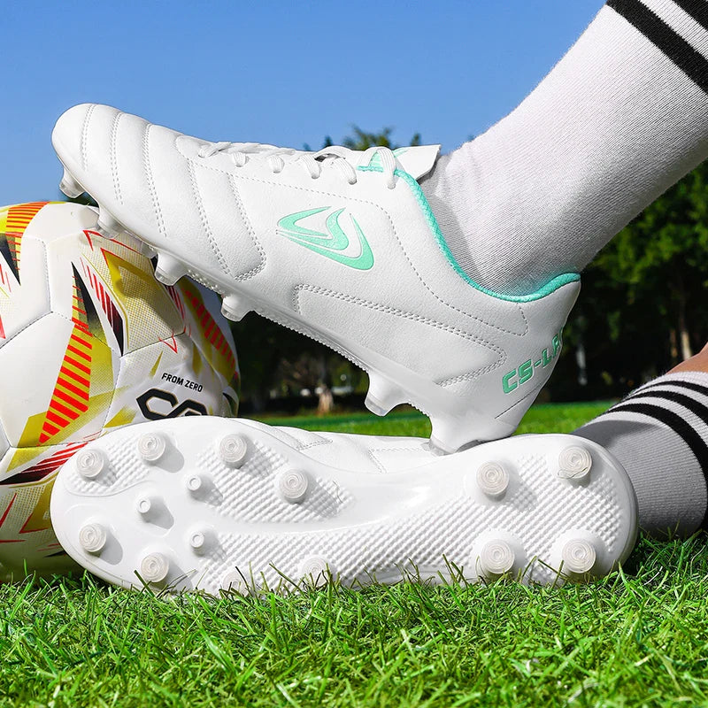 New Men Football Boots Futsal Soccer Shoes TF FG Grass Cleats Comfortable Outdoor Training Shoes Match Breathable Sport Indoor