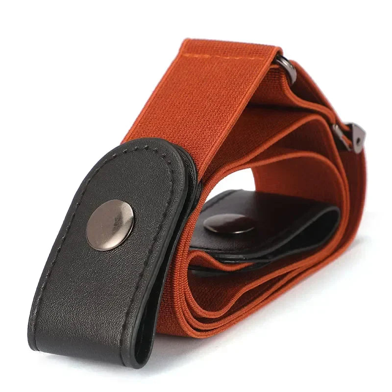 Buckle-Free Belt For Jean Pants,Dresses,No Buckle Stretch Elastic Waist Belt For Women/Men,No Bulge,No Hassle Waist Belt