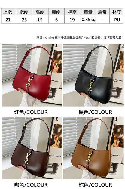 High-end small bag women's new Internet celebrity armpit bag versatile women's temperament baguette bag shoulder bag