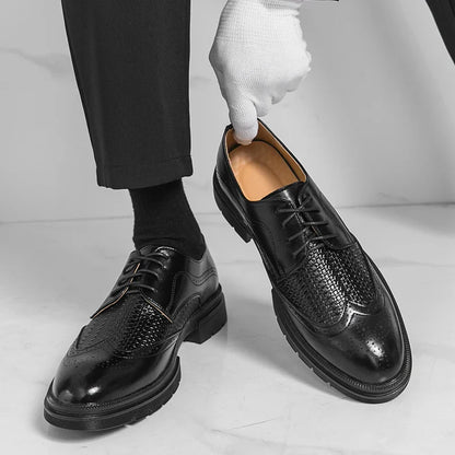 Men's Dress Shoes Fashion Brogues Social Shoe Male High Quality Business Leather Men's Formal Shoes Wedding Formal Shoes For Man