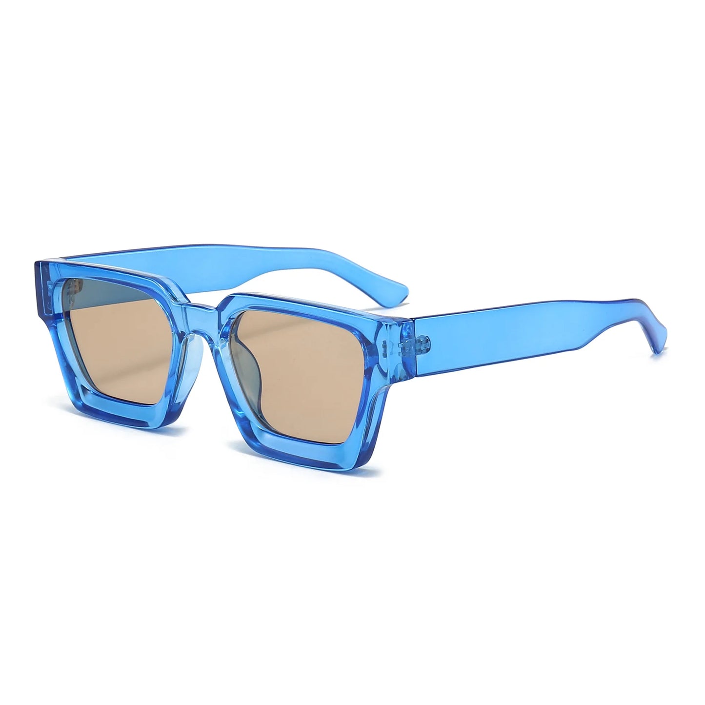 Men Square Frame Sunglasses 2025 Luxury Brand Designer Sun Glasses Retro Trendy Shades UV400 Unisex Women Glasses New