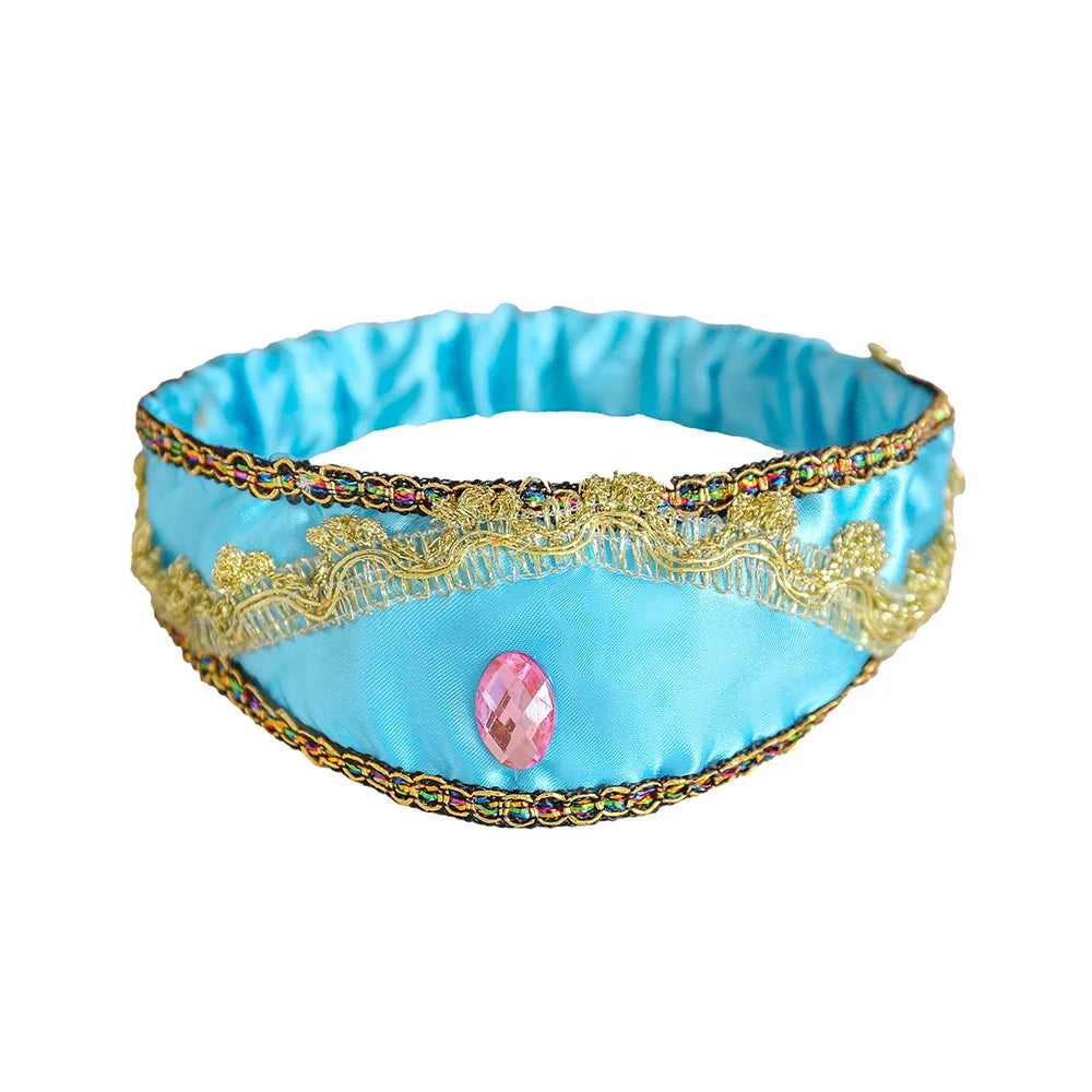 Jasmine Princess Dress for Kids Girls Cosplay Aladdin Magic Lamp Costume Halloween Kids Birthday Carnival Ball Vestidos Outfits