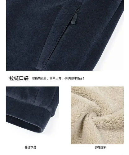 Men Sports Suits Tracksuit Sets Hoodies Casual Hooded Warm Sweatshirts+Pants Thicker Fleece New Jacket+Pants 2 Pieces Velvet Set