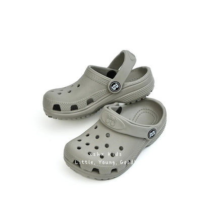 Toddler Little Big Kids Clogs Boys Girls Slip on Slippers with Adjustable Strap Slide Sandals Children Cushioned Garden Shoes