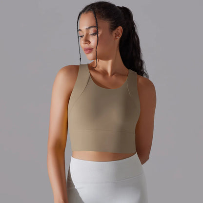 Nylon Sexy Women's Sports Bra Top Women Tight Elastic Gym Sport Yoga Bras Crop Top Yoga Clothes Stretch Women Sports Underwear