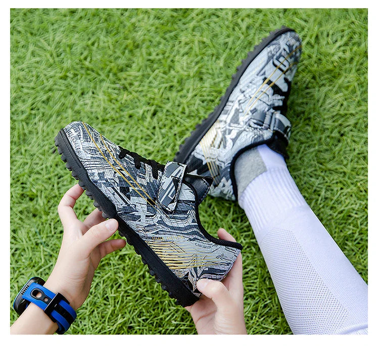 Children Football Shoes Grass Society Indoor Training Original Boy Girl Soccer Shoes Cleats Non Slip Kids Football Field Boots