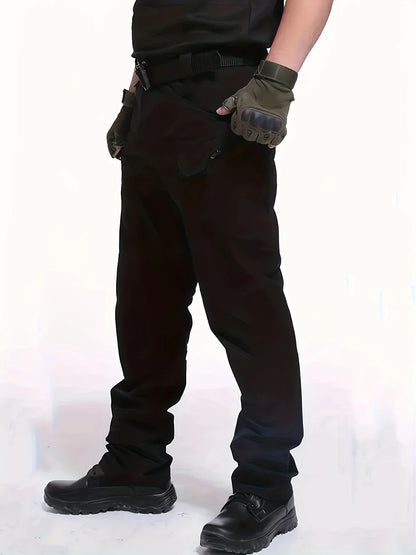 5XL Plus Size Men's Thin Cargo Pants With Side Pockets For Spring Summer Tactical Oversized Loose Punk Pants Big And Tall Guys