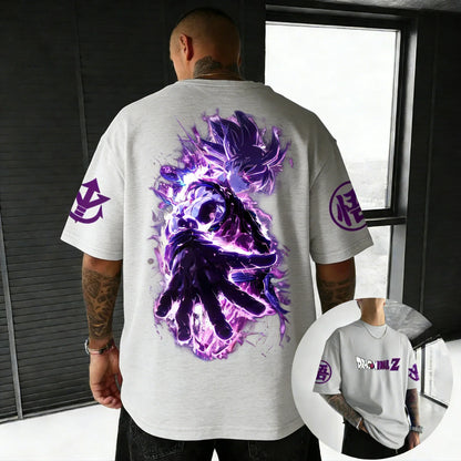 T-shirt Creative Printed Men's Harajuku Large Loose Casual Parent Child Short Sleeve