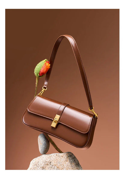 Women Genuine Leather Shoulder Bag Female Fashion Handbag Totes Small Underarm Bag Casual Daybag Mini Purse -KG1313