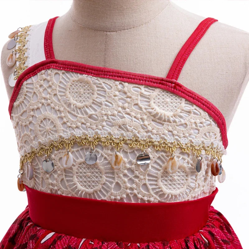 Fantasia Moana 2 da Princesa Disney para Meninas, Cosplay Vaiana, Festa de Carnaval, Aventura no Oceano, Roupa Infantil de Halloween