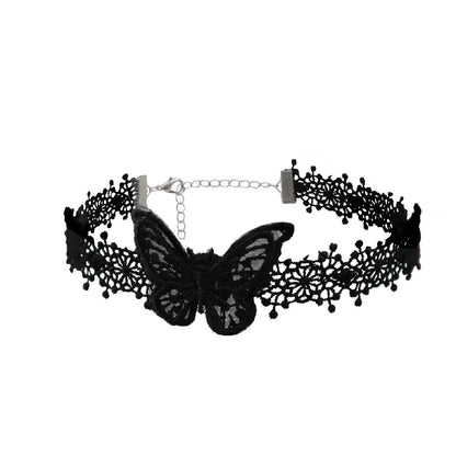 Punk Black Sexy Lace Chokers Necklace For Women Fashion Retro Clavicle Chain Halloween Collar Choker Steampunk Gifts
