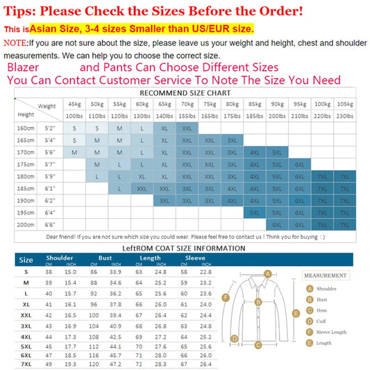 Blazer + Pants High-end Brand Solid Color and Plaid Mens Formal Business Slim Suit 2 Piece Set Groom Wedding Dress Party Stage