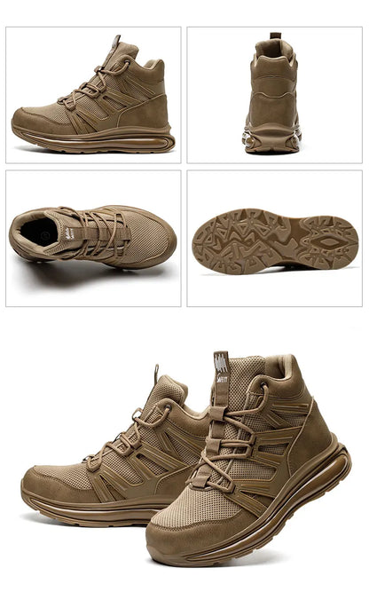 Men Work Safety Shoes Anti-smashing Steel Toe Cap Working Boots Construction Indestructible Work Soft-Soled Sneakers Men Shoes