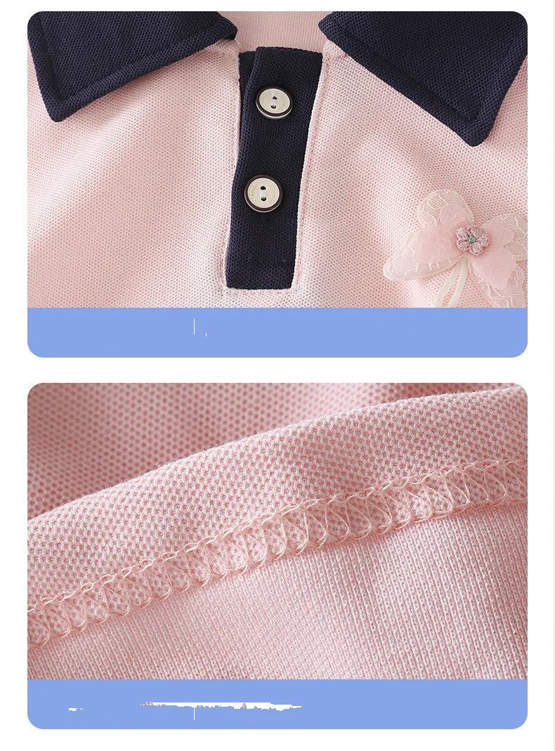 Girls Dresses Summer New Children Polo Shirts Dress For Baby Casual Clothes Kids Sports Costume Dress Outfits Girls