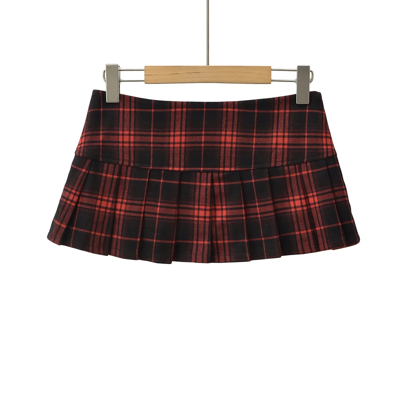 Summer Mini Skirts For Woman Korean Fashion Red Plaid Skirts Women Y2k Skirts Pleated Pleated Skirts Vintage Preppy Style