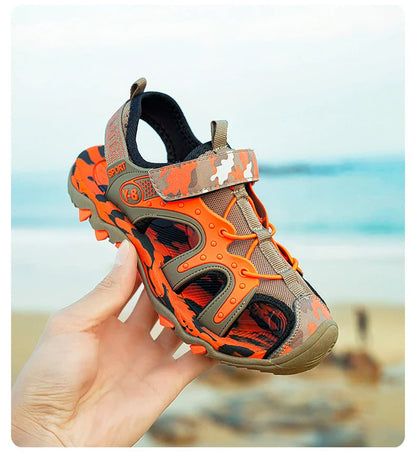 Outdoor Boys Sports Sandals Kids Summer Shoe Sneaker 2026 New Non-slip Soft Breathable Casual Walking Beach Water Sandal for Boy