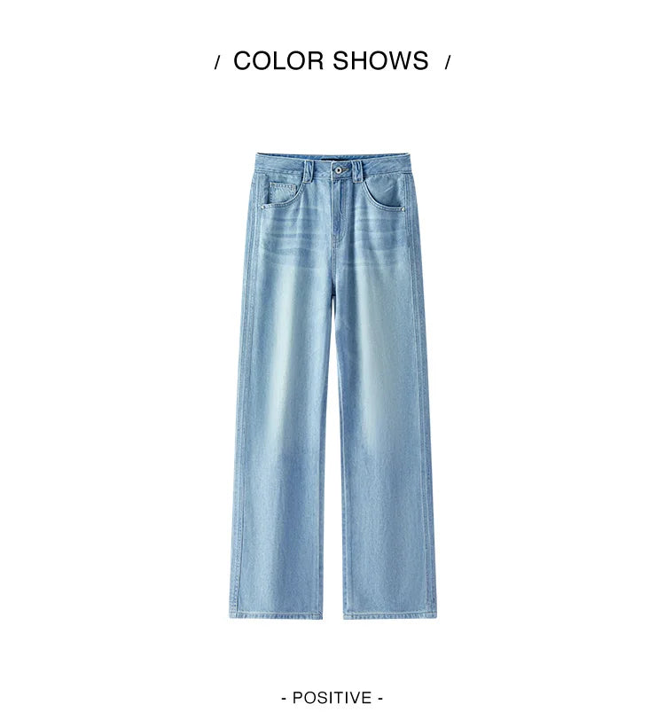 Semir Jeans Women Cool Feeling Wide Leg 2025 New Summer Leg-Lengthening Floor-Length Pants Trendy for Fashionable Style
