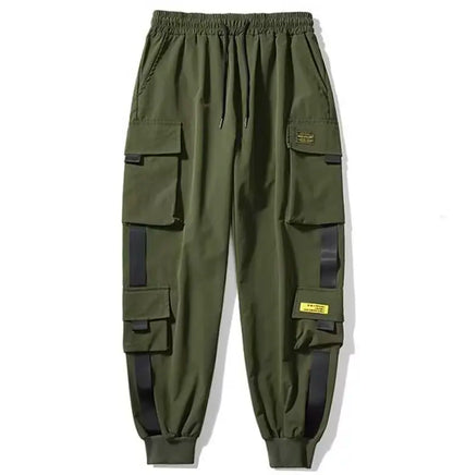 Spring and Summer Men's Casual and Cargo Pants Man Bound Feet Function Versatile Korean Version Trend Men's Trendy Brands