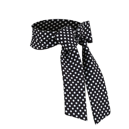 Girls Party Dresses Summer Dress Poodle Print Polka Dot Vintage Dress With Scarf Outfit Girls Casual Summer Dresses Birthday