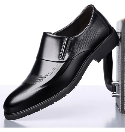 Designer Leather Shoes for Men Spring Autumn Business Casual Shoes Male Fashion Solid Color Wedding Shoe Man