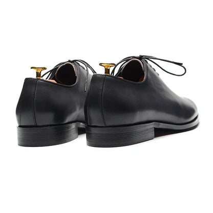 Luxury Classic Mens Oxford Dress Shoes Whole Cut Genuine Leather Handmade Lace-up Formal Shoe for Men Wedding Business Office