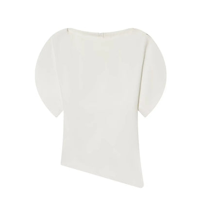 Chic Casual Short Puff Sleeve T-Shirts Women O Neck Short Sleeve Streetwear Tops Fashion 2026 Spring Elegant Tops