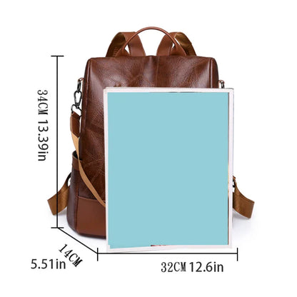 Women's fashionable backpack, shoulder bag, travel multifunctional bag, handbag, handbag, suitable for different scenarios