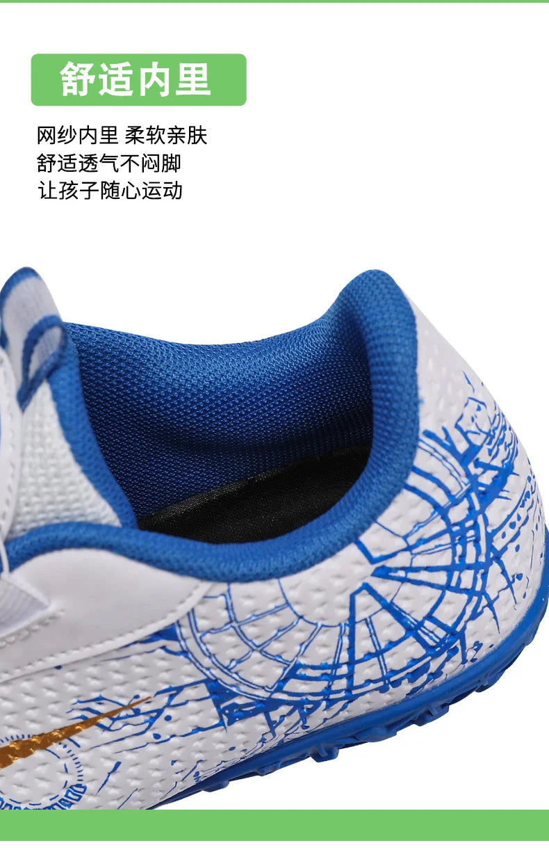 30-40# Personality Stylish And Comfortable Boys Girls Training Game Sneakers Indoor Outdoor Lawn Youth Student Soccer Shoes