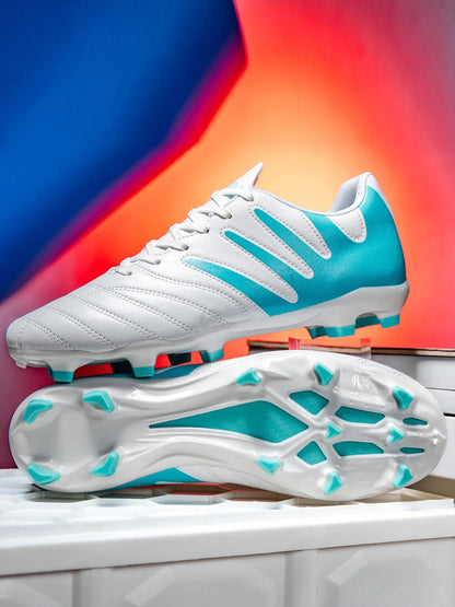 AG FG Outdoor Soccer Boots Breathable PU Fabric Upper TPU Reinforced Sole Wear Resistant Boys Girls Professional Football Shoes