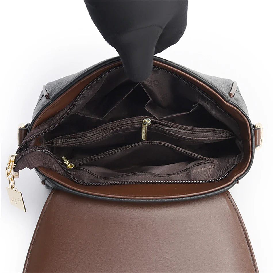 Solid Color High Quality Leather Small Shoulder Bagsfor Women 2024 New Messenger Bags with StrapDesigner Crossbody Bag Sac AMain