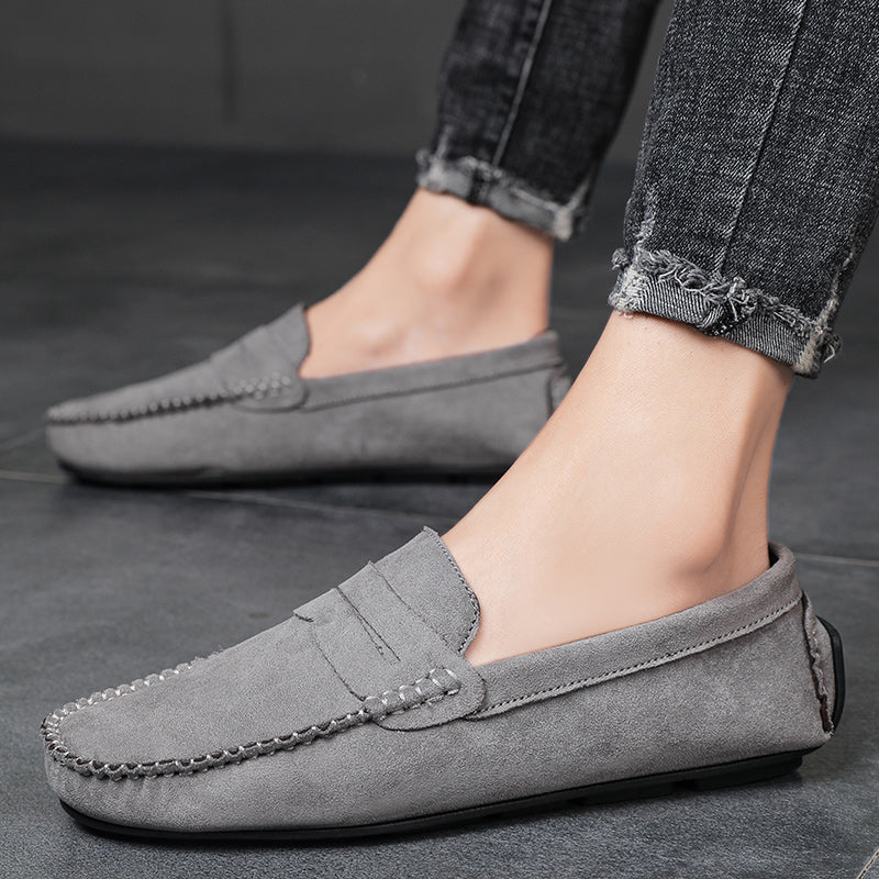 Trend Suede Men Casual Shoes Breathable Comfort Slip-on Mens Driving Shoes Fashion Men Lazy Shoes Luxury Brand Loafers Moccasins