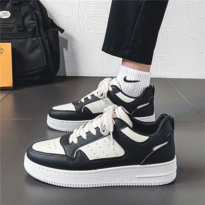 Sapatos Masculinos de Primavera e Verão, Tênis Respiráveis Novos, Sapatos Brancos com Sola Grossa da Moda Masculina e Versáteis, Tênis Esportivos e Casuais