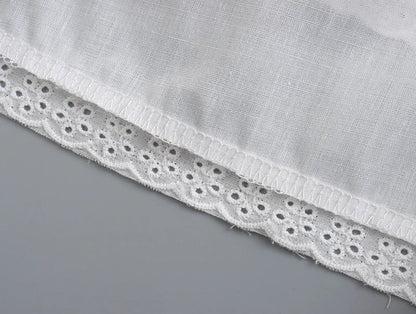 White Spliced Embroidery Lace Bra Corset style Mini Dress Women Backless Party Skater Short Sling Robe Holiday