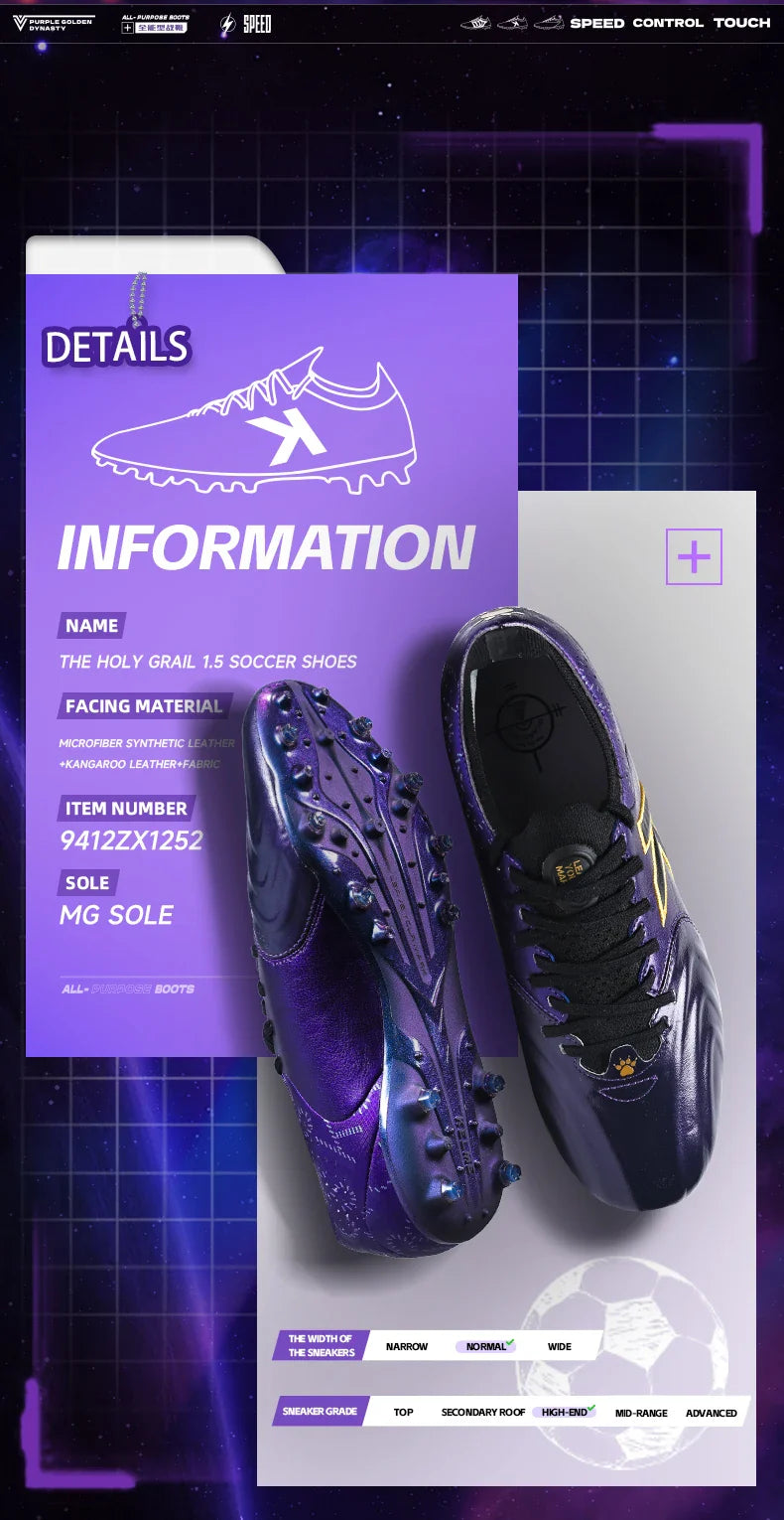Kangaroo Leather Mg Soccer Shoes Professional Match Sports Football Shoes Outdoor Anti Slip Football Boots