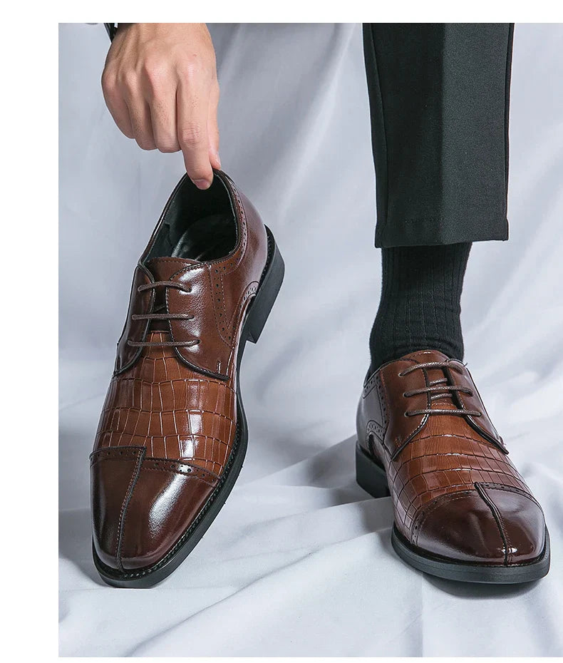 Classic Casual Business Shoes For Men High Quality Social Wedding Formal Leather Shoes Male British Men's Dress Shoes