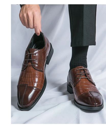 Classic Casual Business Shoes For Men High Quality Social Wedding Formal Leather Shoes Male British Men's Dress Shoes