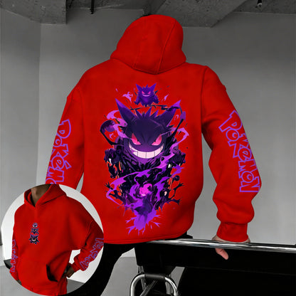 Game Gengar Collaboration Hoodie Spring/summer New Harajuku Men's and Women's Loose Casual Parent-child Sweater