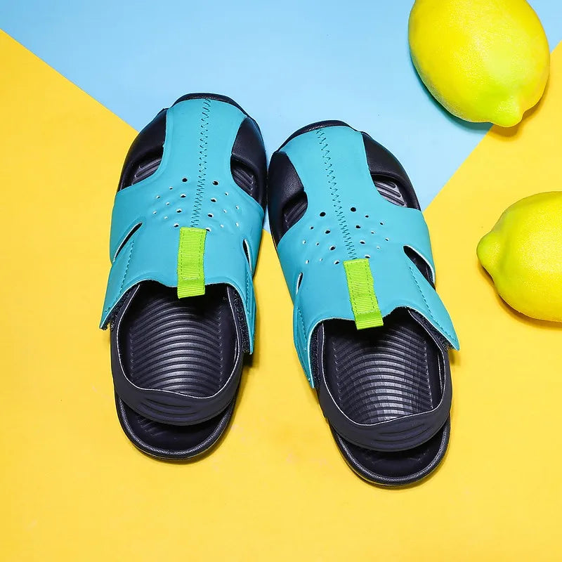 Summer Children's Beach Sandals Non-slip Soles Soft Comfortable Fashion Sports  Casual Boys Girls Baby Shoes Kids Flats Sandals