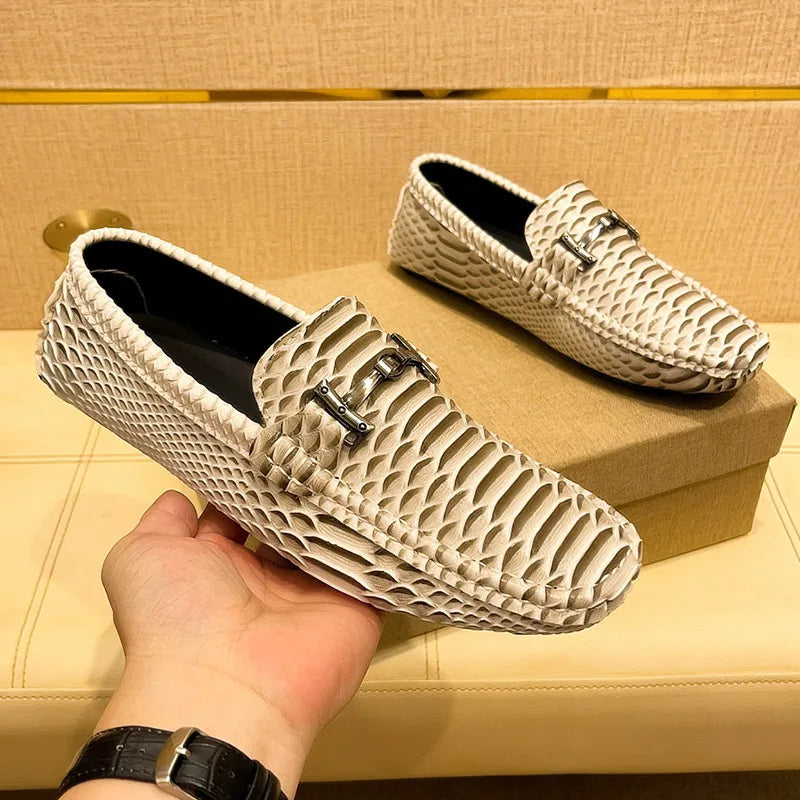 Summer Mens Outdoor Anti-slip Comfort Soft High Quality Men Breathable Flat Driving Shoes New 2024 Classic Casual Loafers
