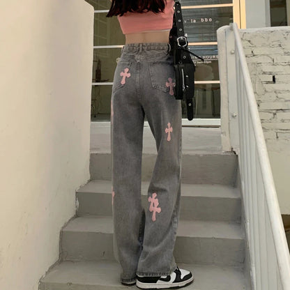 Denim Pant Women Jeans Vintage Straight Jeans