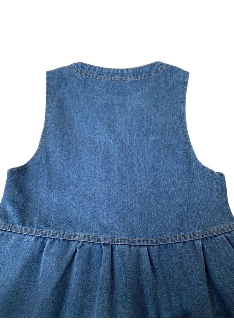 Cowboy Shoulder Strap Dress Female Design Sense Niche Spring And Autumn Slimming Sleeveless Camisole Vest Short Skirt