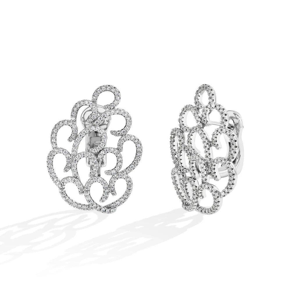 Women's Earrings For Party S925 Silver Moissanite Earrings D VVS1 Yellow Gold Plated Gifts Sparkling Jewelry