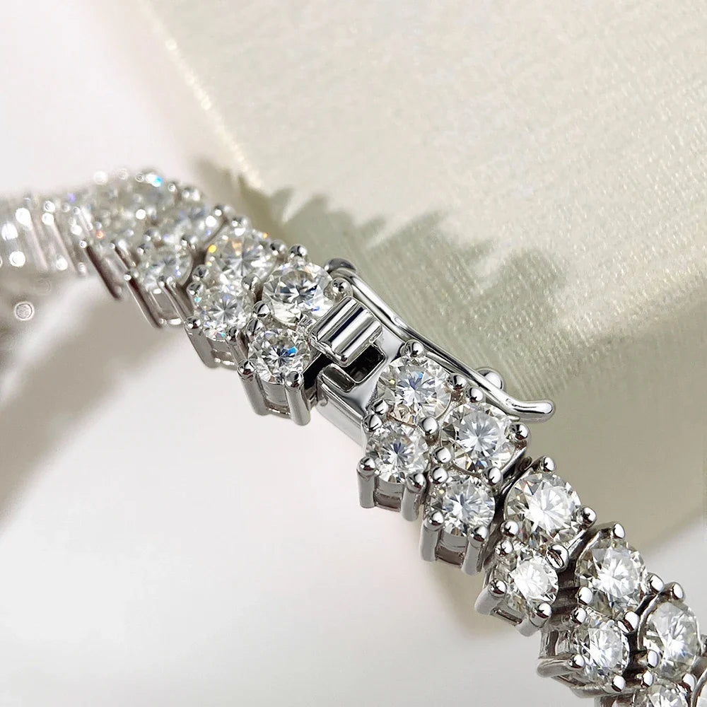 3mm Full Moissanite Bracelet 100% S925 Silver D Color Lab Diamond Bracelet For Women Man Wedding Party Fine Jewelry