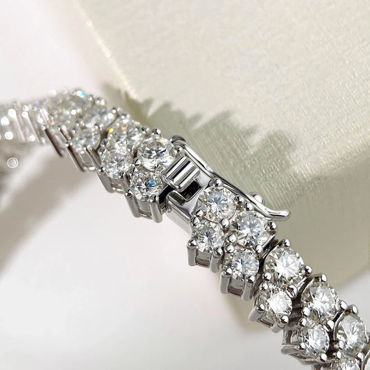 3mm Full Moissanite Bracelet 100% S925 Silver D Color Lab Diamond Bracelet For Women Man Wedding Party Fine Jewelry