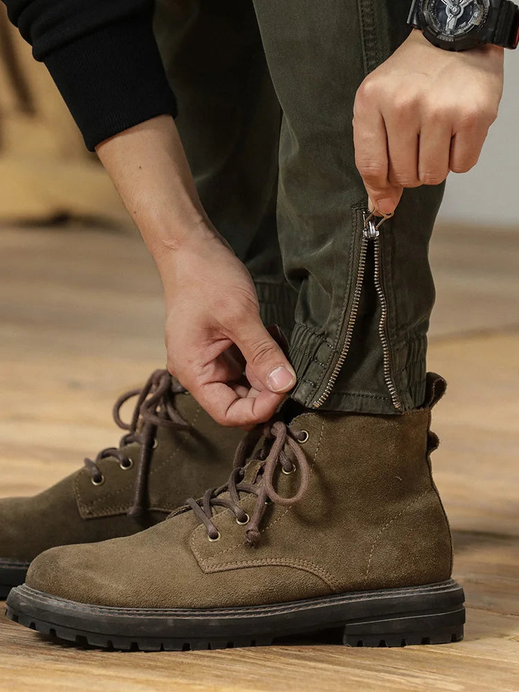 2025 New Multi-Pockets Spring Summer Cargo Pants Men Streetwear Zipper Leg Skinny Work Joggers Cotton Casual Tactical Trousers