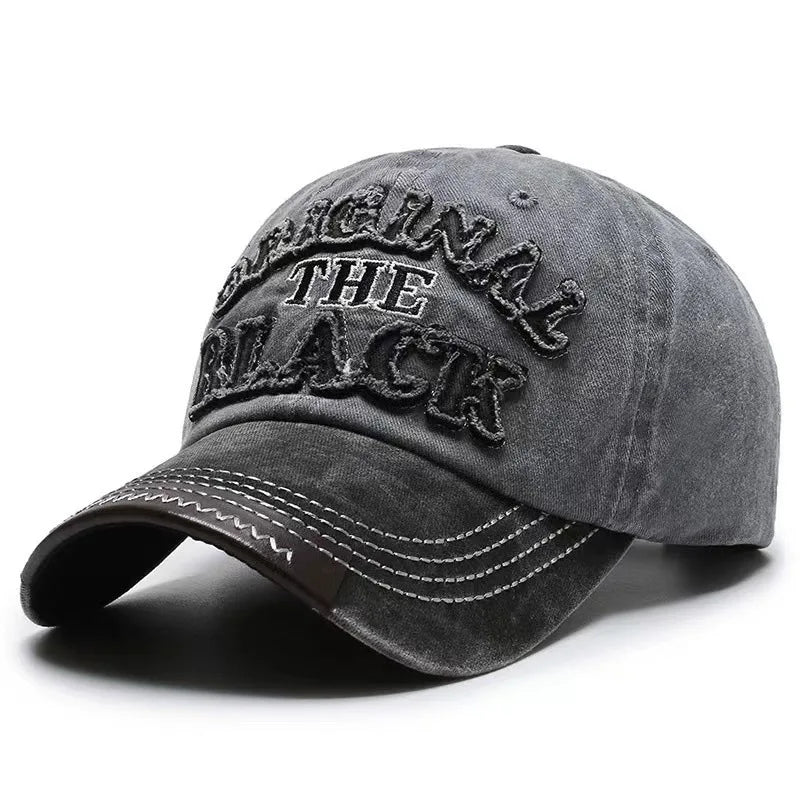 Hat Men's  Washed  Denim Cap Korean Version Outdoor Sunscreen  Casual Versatile Street Spring and Autumn Shade Baseball Cap