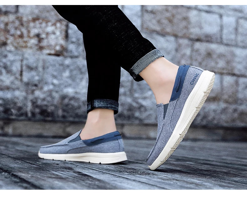 Mocassins Para Homens Sapatos Outono Novo Masculino Sapatos de Lona Clássicos Sapatos de Lazer Confortáveis Tênis Respiráveis Para Homens Mocassins