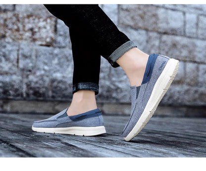 Mocassins Para Homens Sapatos Outono Novo Masculino Sapatos de Lona Clássicos Sapatos de Lazer Confortáveis Tênis Respiráveis Para Homens Mocassins