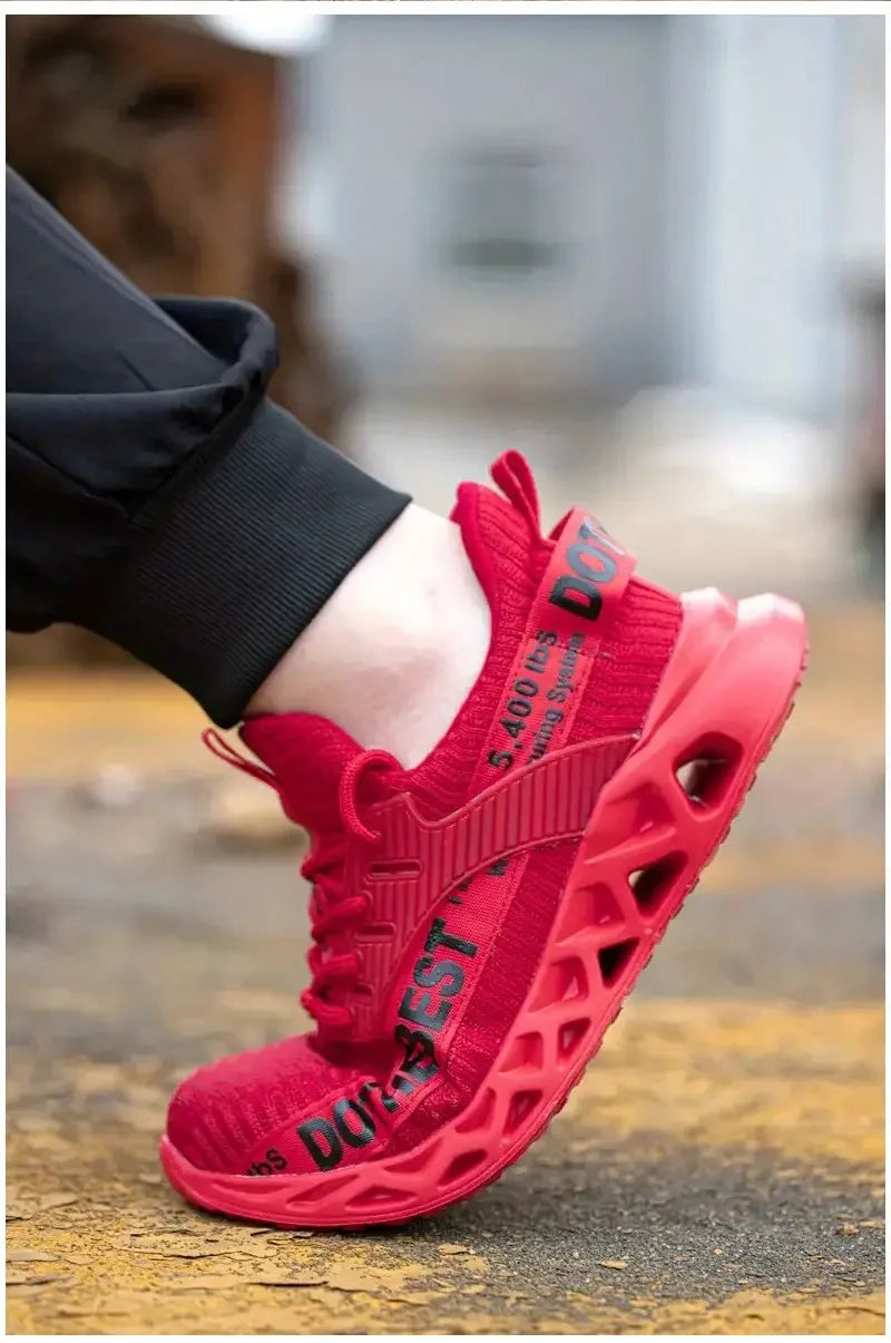 Steel Toe Safety Shoes for Men Women Light Protective Work Sneaker Anti-puncture Work Shoes Unisex Coustruction Safety WorkBoots